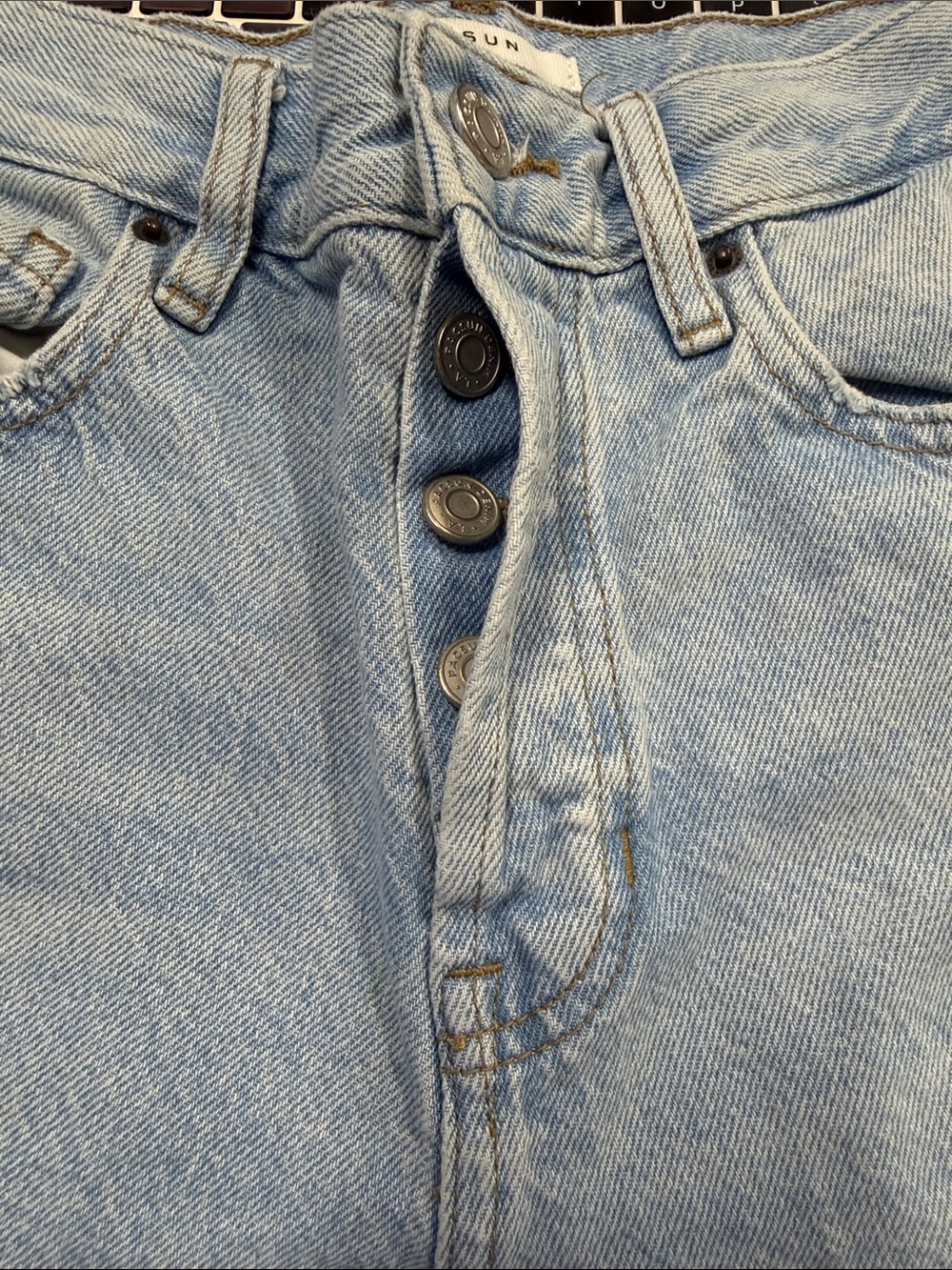 PacSun High Rise Straight Button Fly Jean - Picture 13 of 13